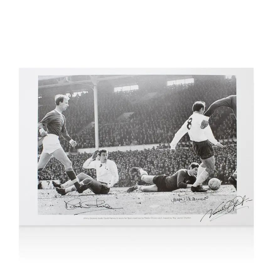 Photo Encadrée Signée Jimmy Greaves - Légende De Tottenham Hotspur - Certification Privée, Numérotée 55