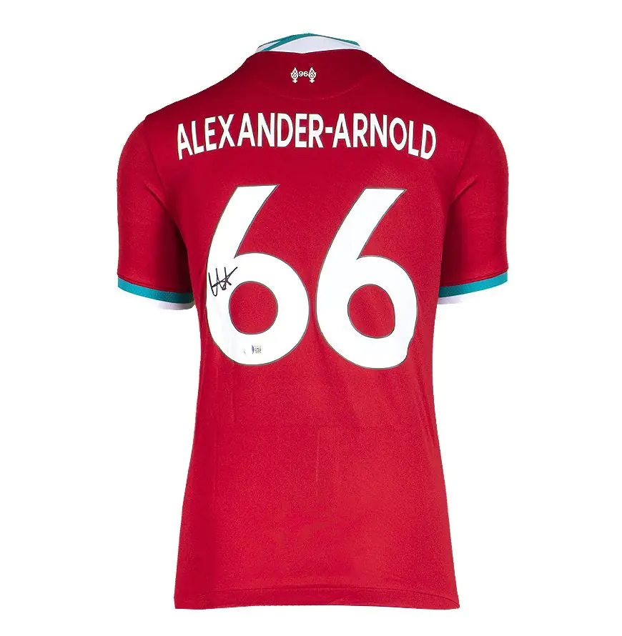Trent Alexander-Arnold Signed Liverpool Shirt 2020/2021 - Number