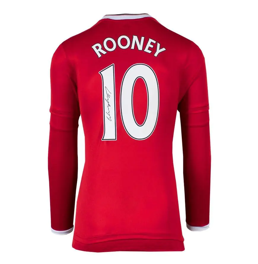 Wayne Rooney Signed Manchester United Shirt 2015-16 - Number 10