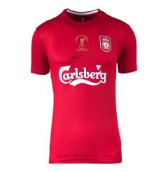 Steven Gerrard Signed Liverpool Shirt - Istanbul 2005 Champions League Winners