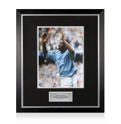 Premium Framed Paulo Wanchope Signed Manchester City Photo