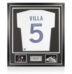 Framed Ricky Villa Signed Tottenham Hotspur Shirt - 1981, Number 5 - Premium