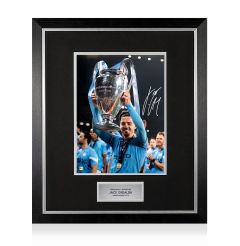 Premium Framed Jack Grealish Signed Manchester City Photo: Champions League Winner