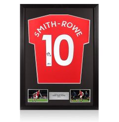 Framed Emile Smith Rowe Signed Arsenal T-Shirt