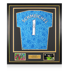 Framed Peter Schmeichel Signed Manchester United Shirt: Hall of Fame Edition