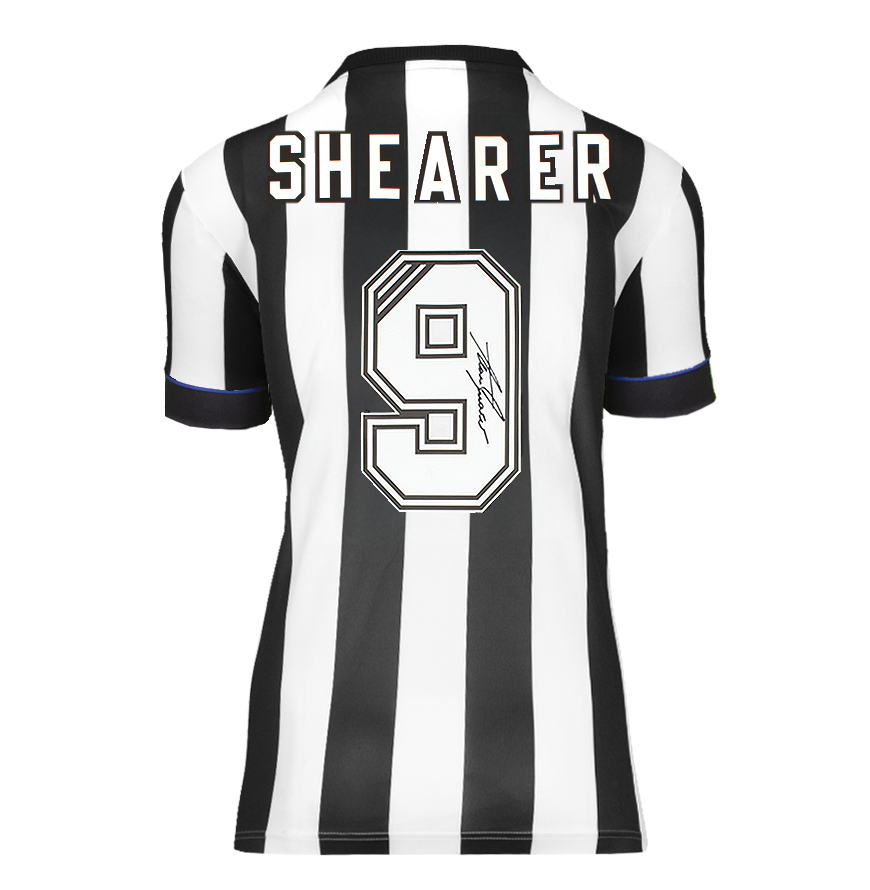 Chemise Blackburn Signée Alan Shearer - Imprimé Autographe, Certification Pré-imprimée, UK